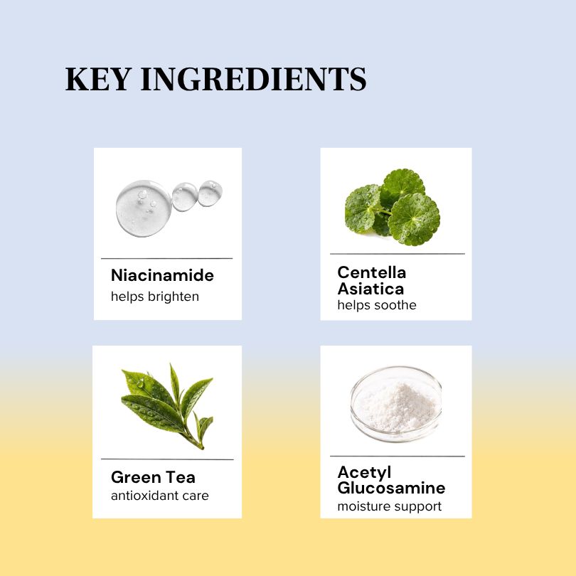 Niacinamide serum droplets