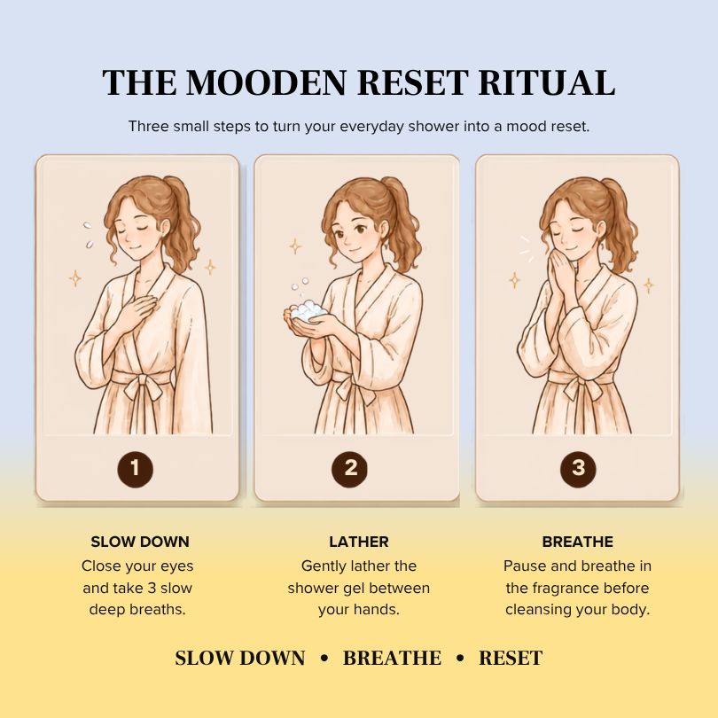 Woman closing her eyes and slowing down