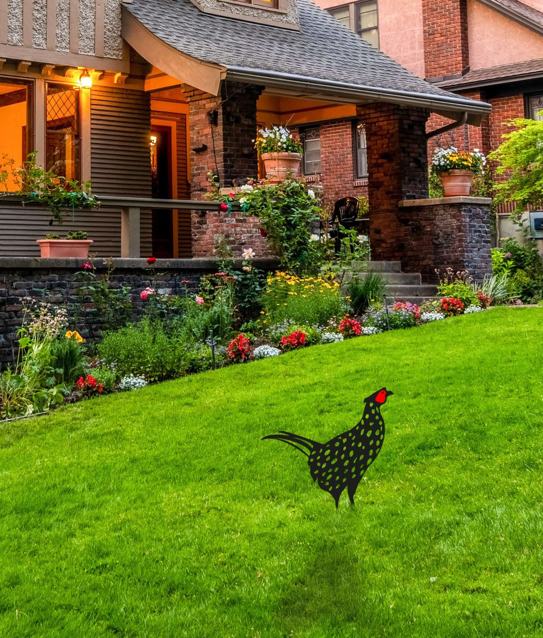 Pheasant Yard Art - Outdoor Pheasant Decor - Pheasant Lawn - Chicken Yard Art - Housewarming Gift - Farm Gift
