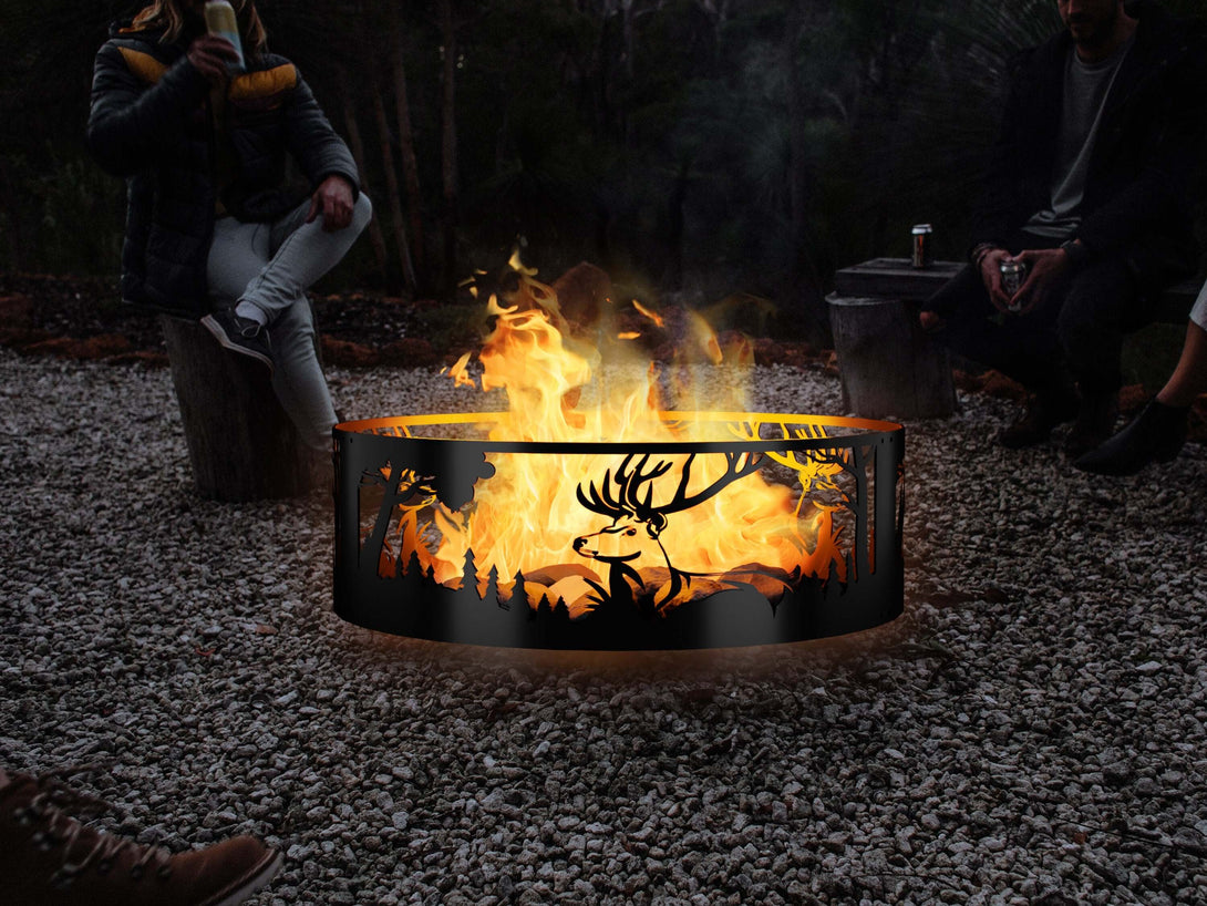 Deer & Mountain View Fire Ring