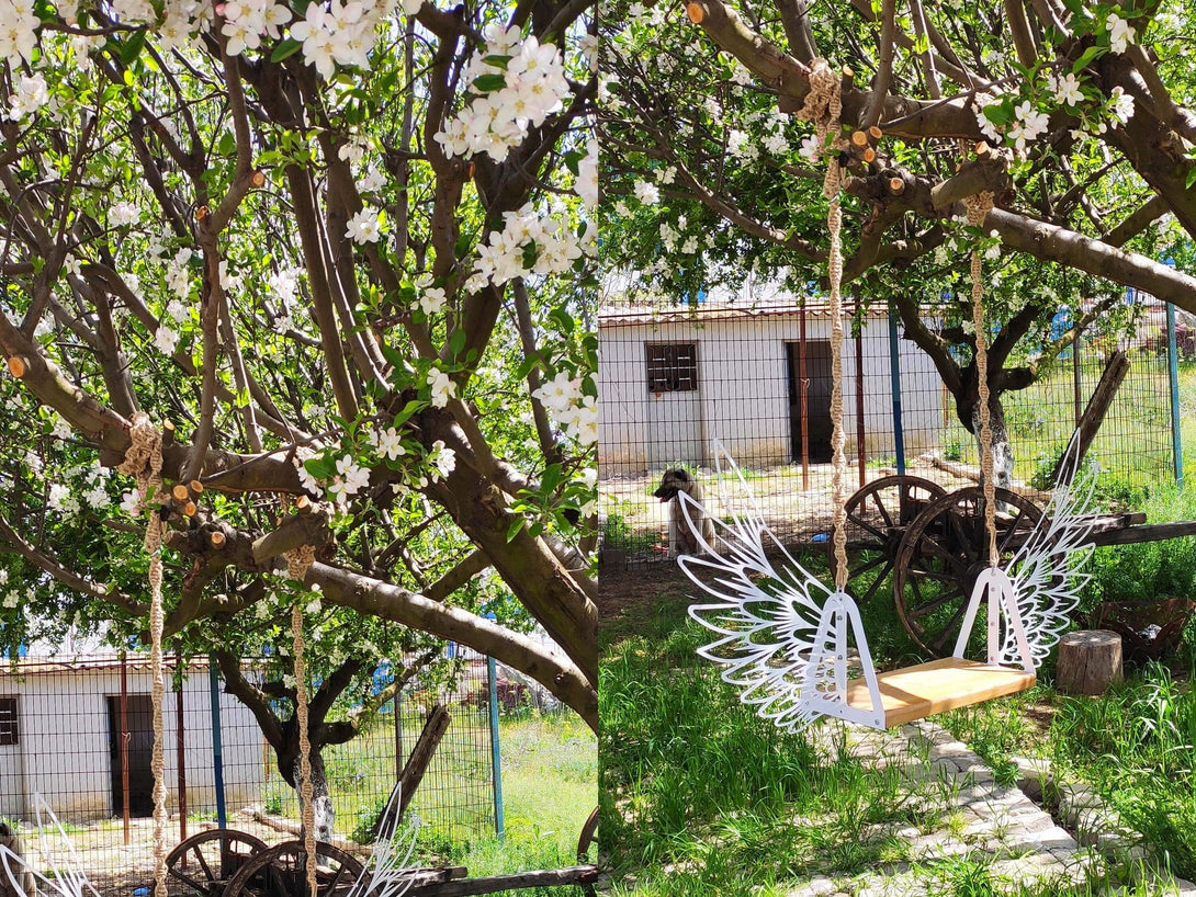 Adult/Child Angel Wing Tree Swing - Outdoor Swing - Rope Included