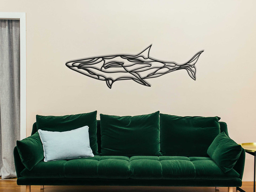 Metal Shark Wall Art Decoration